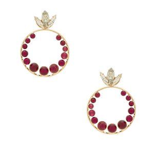 Hoop Swing Crystal Earring Anton Heunis